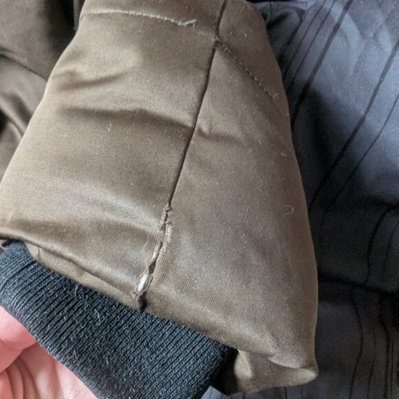 Soia & Kyo Mid Length Down Parka Coat, Chocolate Brown Size Small - Picture 9 of 9